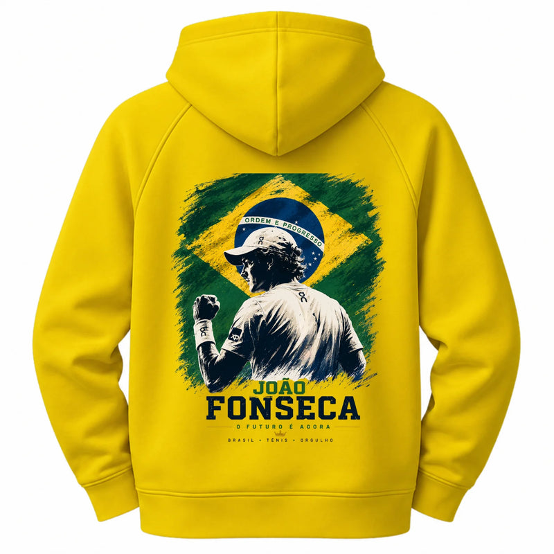 Moletom Canguru Amarelo - Brasil João Fonseca